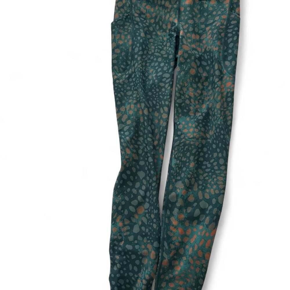 Old Navy Powersoft High-Rise Leggings Size S Teal Print